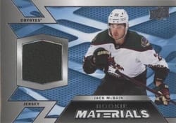 2022-23 Upper Deck Rookie Materials Jack McBain #RM-JM card