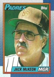 1990 Topps Base Set Jack McKeon #231 card