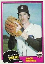 1981 Topps Base Set Jack Morris #572 card