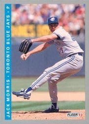 1993 Fleer Base Set Jack Morris #697 card