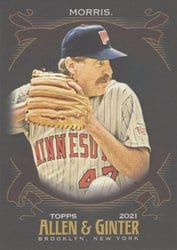 2021 Topps Allen & Ginter X Base Set Jack Morris #349 card