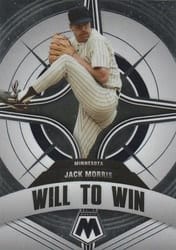 2022 Panini Mosaic Will to Win Jack Morris #WW-9 card