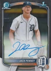 2025 Bowman Chrome Prospects Autographs Jack Penney #CPA-JPY card