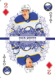 2022-23 O-Pee-Chee Playing Cards Jack Quinn #2-DIAMONDS card