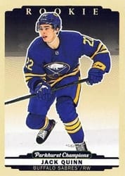 2022-23 Parkhurst Champions Base Set Jack Quinn #322 card
