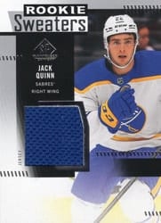 2022-23 SP Game Used Rookie Sweaters Jack Quinn #RS-JQ card
