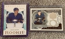 2022-23 Upper Deck Artifacts Treasured Swatches Jack Quinn #TS-JQ card