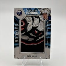 2022-23 Upper Deck Black Diamond Rookie Team Logo Jumbo Patches Jack Quinn #RTL-JQ card