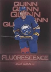 2022-23 Upper Deck Flourescence Gold Parallel Jack Quinn #F-8 card