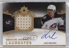 2021-22 Upper Deck Ultimate Collection Signature Material Laureates Jack Roslovic #SML-JR card