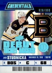2019-20 Upper Deck Credentials Base Set Jack Studnicka #57 card