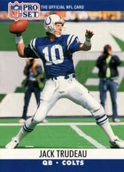 1990 Pro Set Base Set Jack Trudeau #526 card