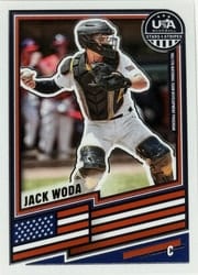 2026 Panini Stars & Stripes Prizm Base Set Jack Woda #184 card