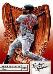2019 Panini Leather & Lumber Base Set Jackie Bradley Jr. #24 card
