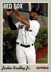 2019 Topps Heritage Base Set Jackie Bradley Jr. #10 card