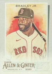 2020 Topps Allen & Ginter Base Set Jackie Bradley Jr. #161 card