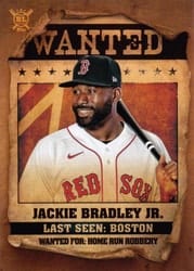 2021 Topps Big League Wanted Jackie Bradley Jr. #WT-9 card