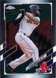 2021 Topps Chrome Base Set Jackie Bradley Jr. #161 card