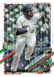 2021 Topps Holiday Base Set Jackie Bradley Jr. #HW139 card