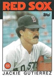 1986 Topps Base Set Jackie Gutierrez #633 card