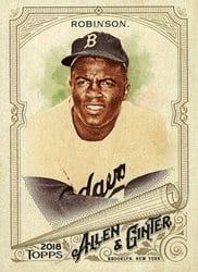 2018 Topps Allen & Ginter Base Set Jackie Robinson #42 card