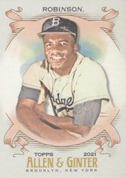 2021 Topps Allen & Ginter Base Set Jackie Robinson #36 card