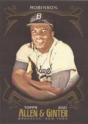 2021 Topps Allen & Ginter X Base Set Jackie Robinson #36 card