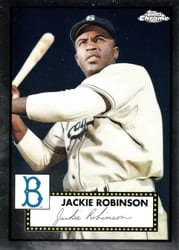 2021 Topps Chrome Platinum Anniversary Base Set Jackie Robinson #610 card