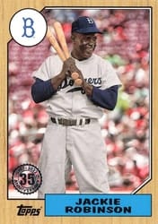 2022 Topps 1987 Topps Baseball (Series 1) Jackie Robinson #T87-69 card