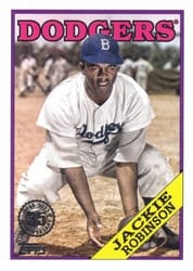 2023 Topps 1988 Topps Baseball (Series 1) Jackie Robinson #T88-44 card