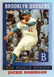 2025 Topps Chrome Platinum 1955 World Series Jackie Robinson #55WS-3 card