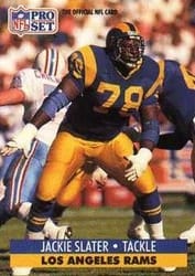 1991 Pro Set Base Set Jackie Slater #556 card