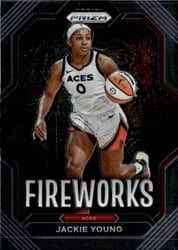2023 Panini Prizm WNBA Fireworks Jackie Young #7 card