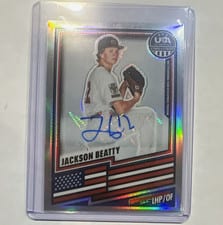 2026 Panini Stars and Stripes Prizm USA Jackson Beatty Signature #71 card