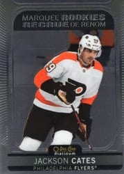 2021-22 O-Pee-Chee Platinum Base Set Jackson Cates #257 card
