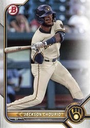 2022 Bowman Draft Base Set Jackson Chourio #BD-115 card