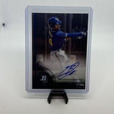 2022 Bowman Heritage Chrome Prospect Autographs Jackson Chourio #CPA-JC card