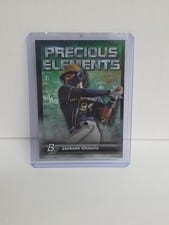 2023 Bowman Platinum Precious Elements Autographs Jackson Chourio #PE-18 card