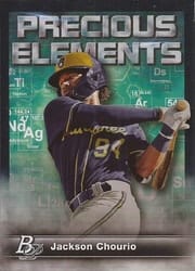 2023 Bowman Platinum Precious Elements Jackson Chourio #PE-18 card