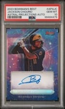 2023 Bowman's Best Astral Projections Autographs Jackson Chourio #APA-JC card