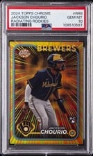 Jackson Chourio 2024 Topps Chrome Radiating Rookies #RR-8