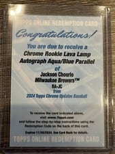 2024 Topps Chrome Rookie Autographs Jackson Chourio #RA-JC card