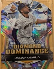 2024 Topps Chrome Update Diamond Dominance Jackson Chourio #DD-5 card