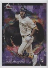 2024 Topps Finest Jackson Chourio Purple Refractor #275 card