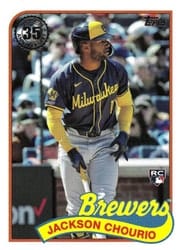 2024 Topps Update 1989 Topps Baseball 35th Anniversary Jackson Chourio #89US-44 card