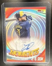 2025 Finest Moments Autographs Jackson Chourio #FMA-JCH card