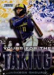 2025 Stadium Club Yours for the Taking Jackson Chourio #YK-13 card