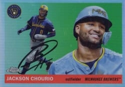 2025 Topps Chrome Platinum Base Set Jackson Chourio #16 card