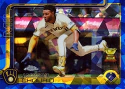 2025 Topps Chrome Sapphire Base Set Jackson Chourio #262 card