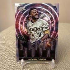 2025 Topps Cosmic Chrome Supernova Jackson Chourio #S-13 card